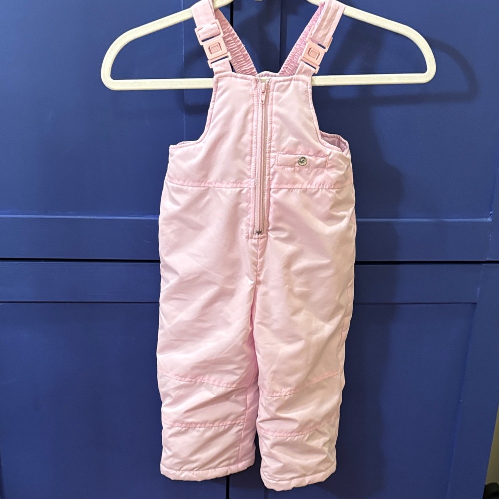 Big Chill Soft Pink Kids Snow Bibs